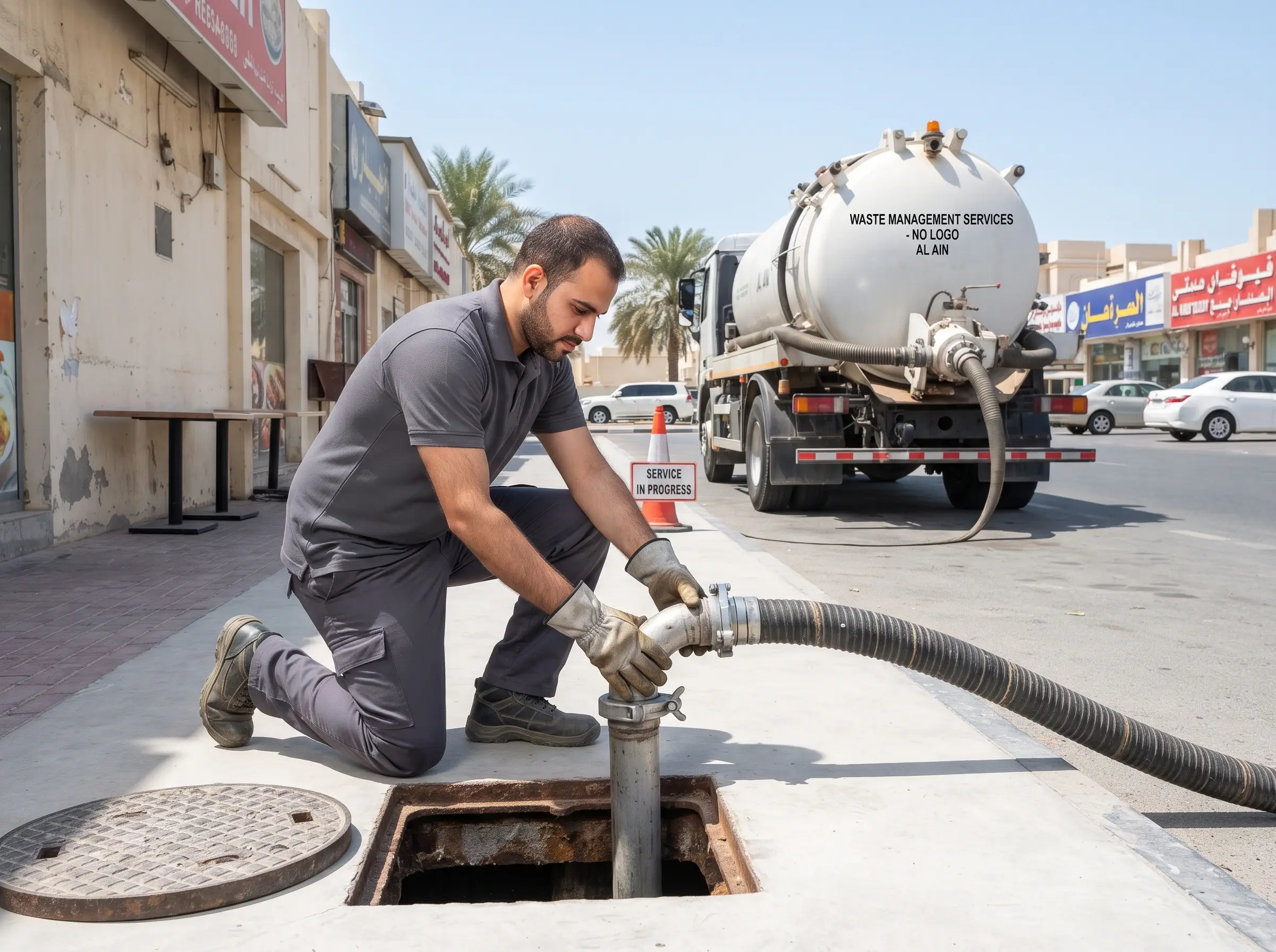 Al Barr Grease Trap Cleaning Saadiyat Island service delivery in UAE