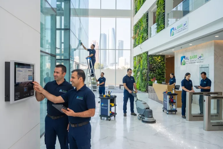Al Barr cleaning and maintenance team at work in a commercial building